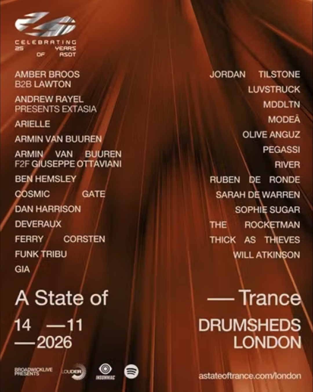 A STATE OF TRANCE: 25 YEARS at DRUMSHEDS London