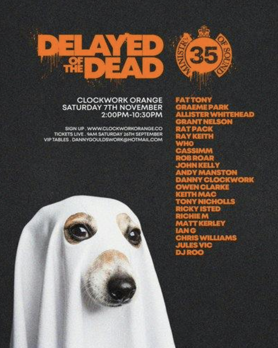 Clockwork Orange: Delayed of the Dead at Ministry of Sound London