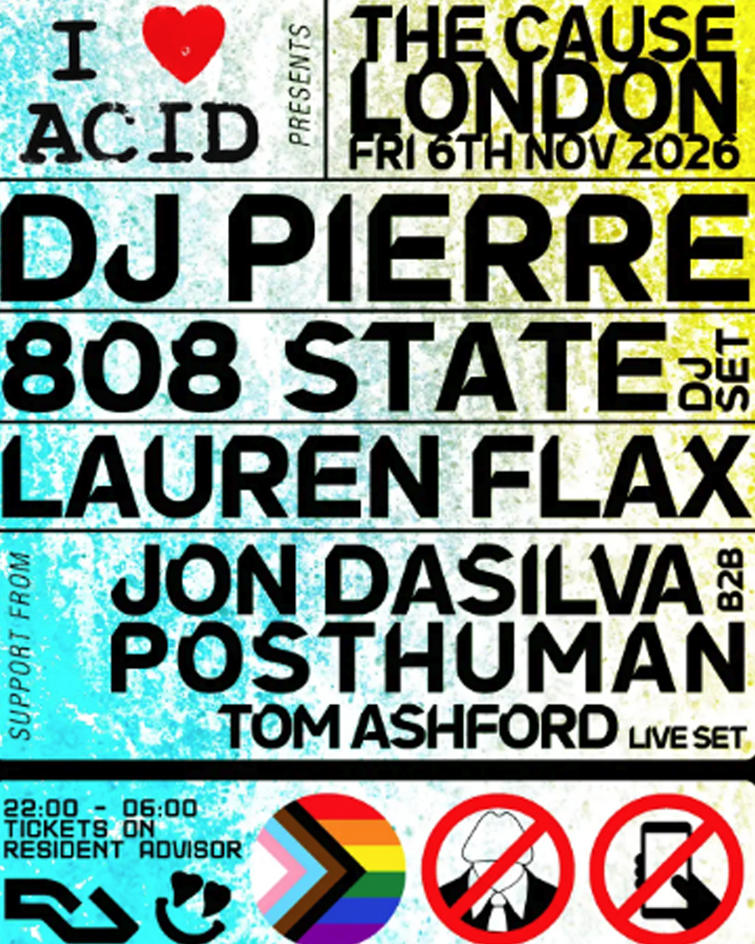 I Love Acid with DJ Pierre and 808 State at The Cause London