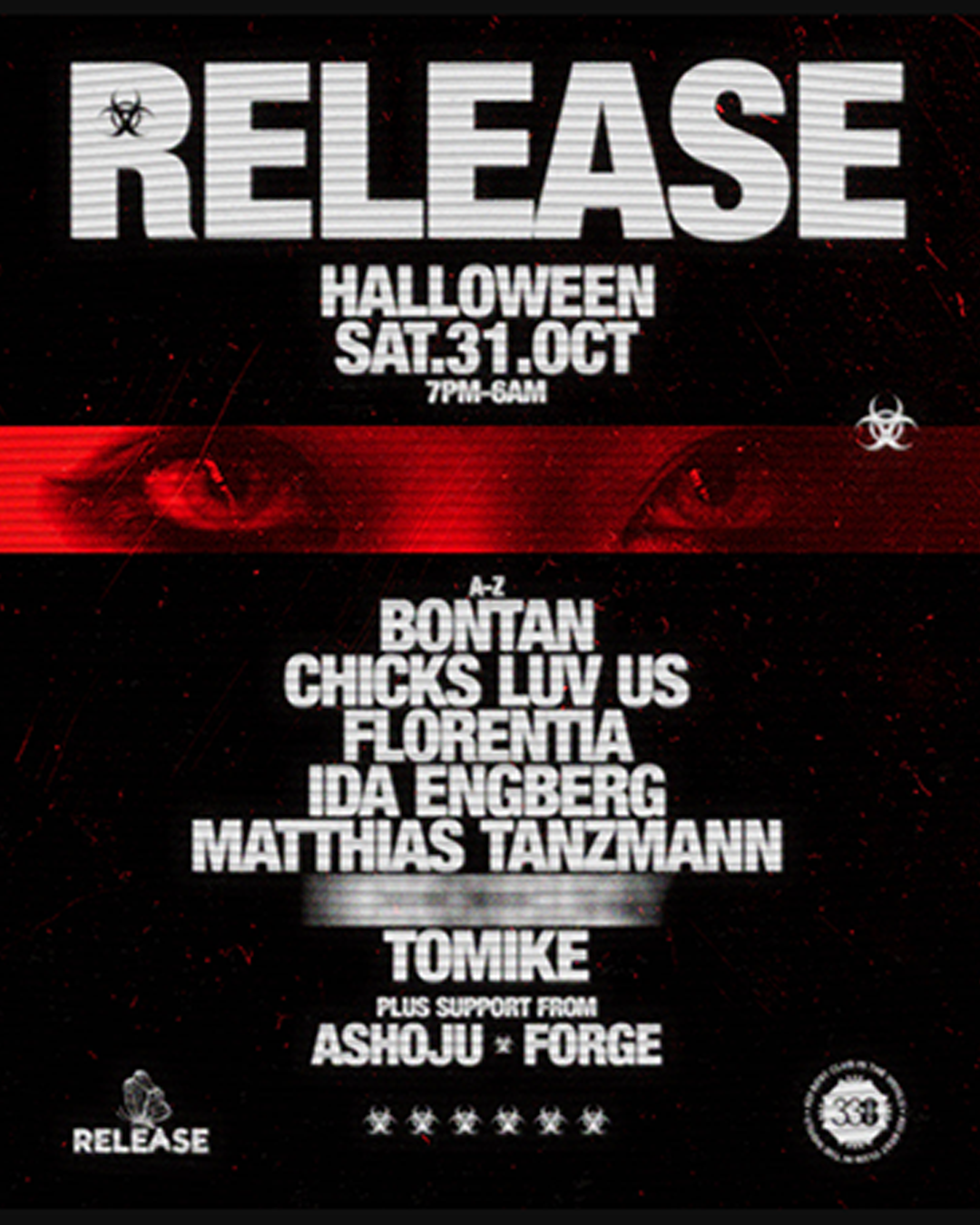 Release Halloween 28 Raves Later at Studio 338 London