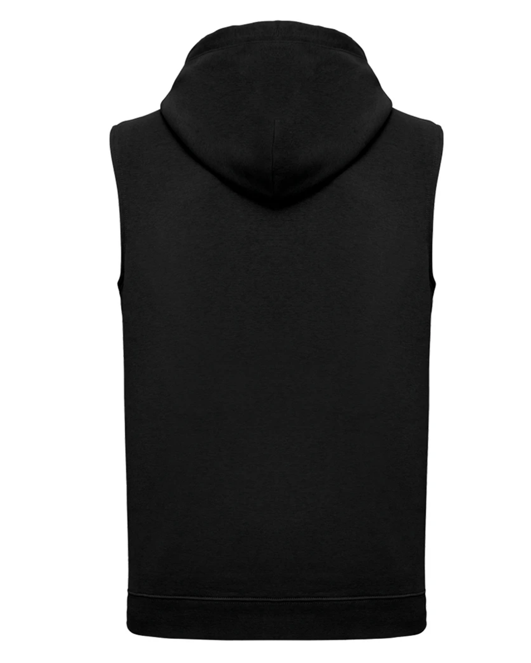 Black PA393 sleeveless hoodie back